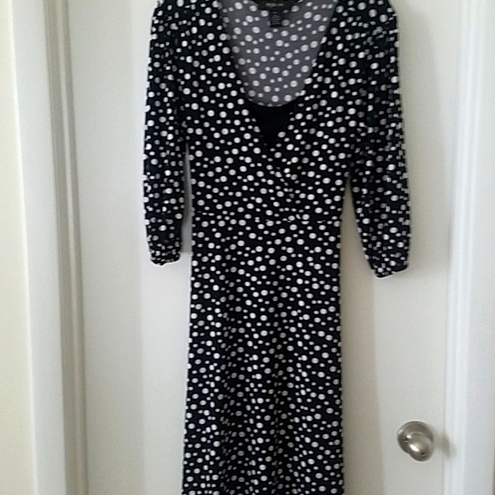 Polka dot dress free fitting